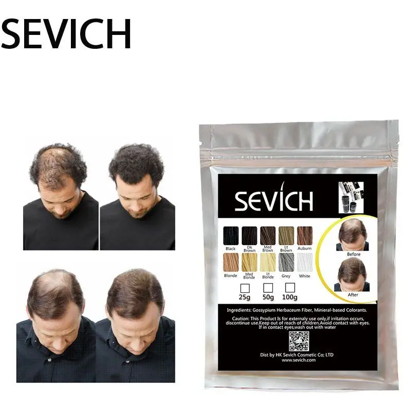Сменный пакет Sevich для наращивания волос 25 г порошок выпадения волос|Средства от