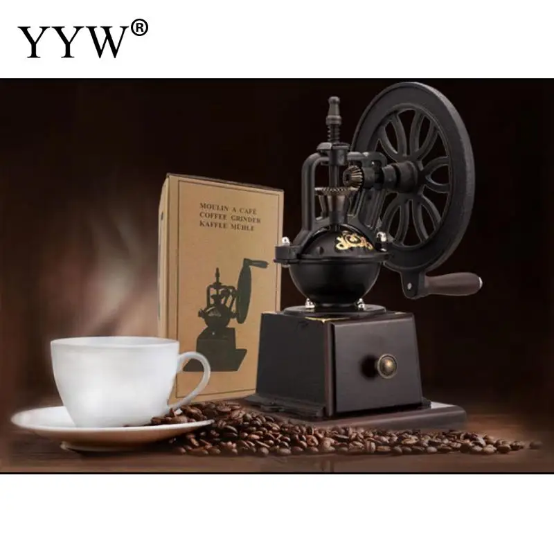 値段 ヴィンテージコーヒー豆グラインダー金属観覧車手動コーヒーミル手コーヒースパイスミニバリミルマシン家庭用キッチン