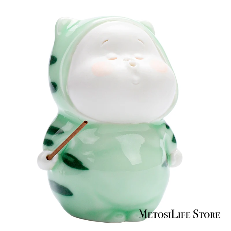 Керамическая курильница MetosiLife креативный держатель для благовоний в виде
