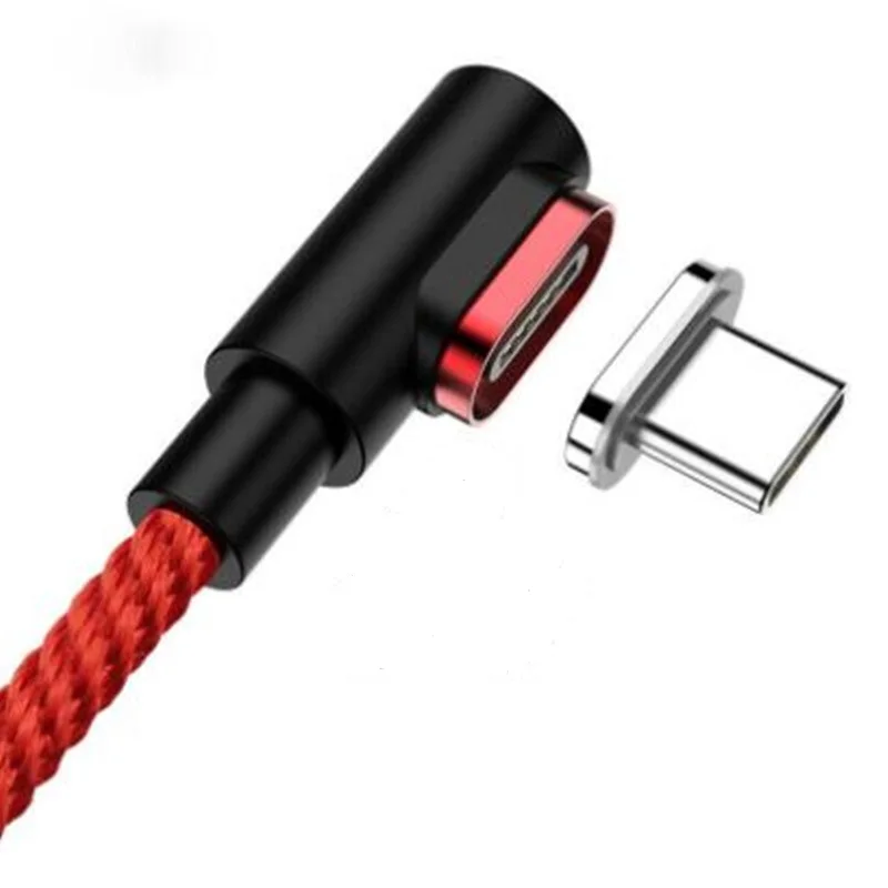 1set for iphone Кабель 1 м 3A 90 градусов Магнитный кабель для быстрой зарядки Micro usb type C зарядное устройство для iPhone l-образный кабель магнит huawei AndroidMobile - Цвет: 1set for iphone