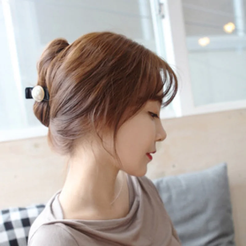 Женские заколки для волос с большим жемчугом инкрустированные золотистыми