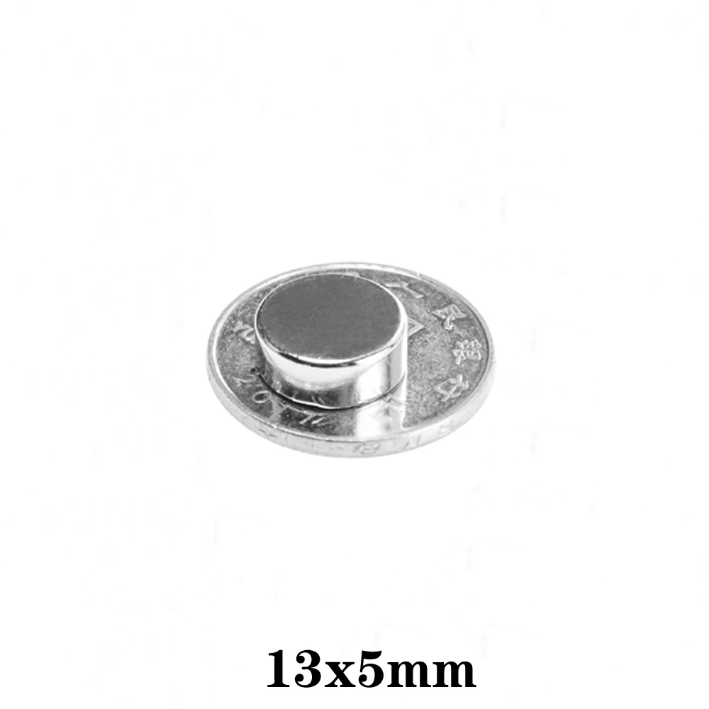 

5 ~ 100 шт 13x5 мм неодимовые магниты сильные 13 мм x 5 мм постоянный Круглый Магнит Лист 13x5 мм мощные магнитные магниты диск 13*5 мм