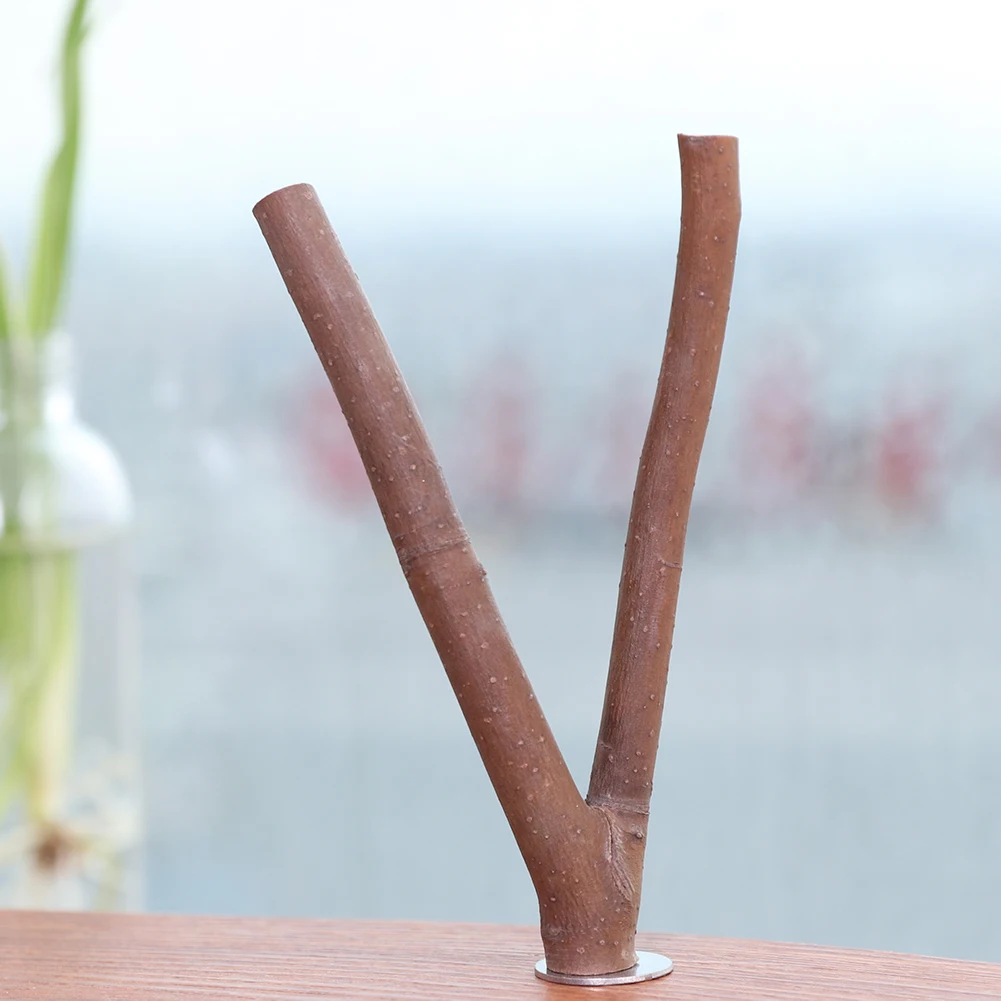 Птица игрушка попугай 1 шт. дерево полюс Животное стенд древесного сырья вилка