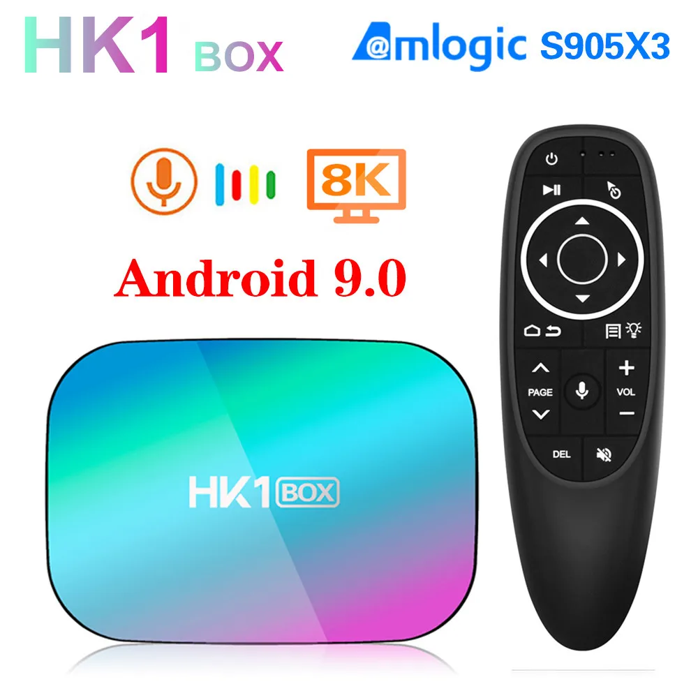 HK1 BOX 8K TV Box Android 9 0 Amlogic S905X3 4 Гб 64 HD 1000M 2 4/5G Wifi 4K H265|ТВ-приставки и медиаплееры| |