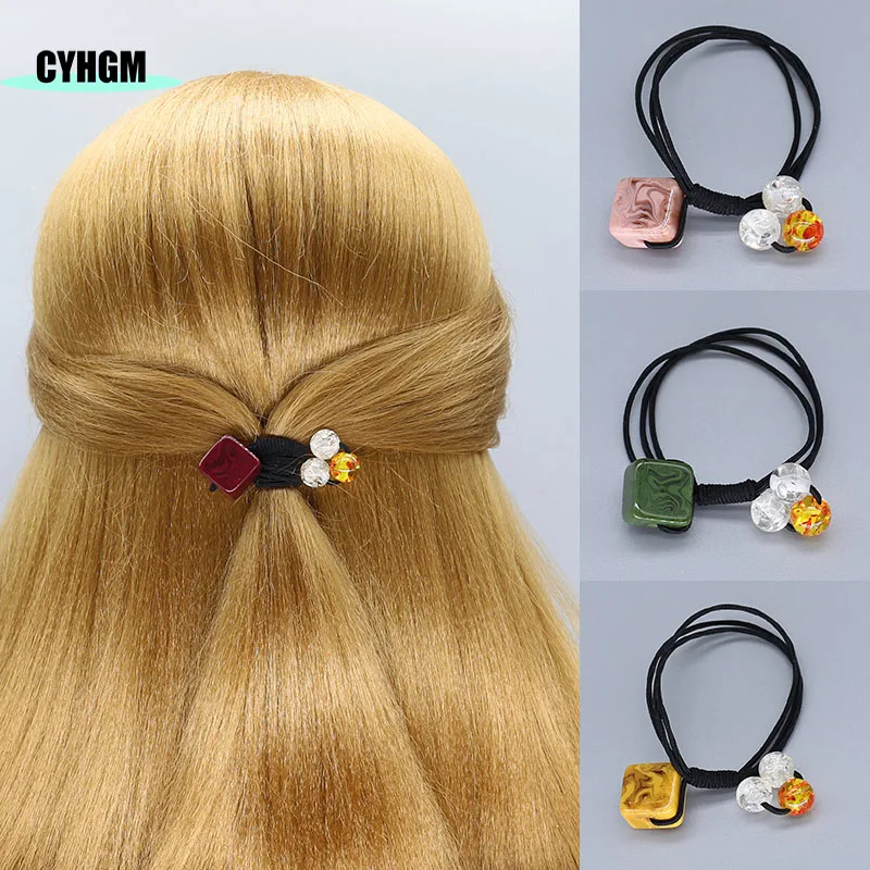 Эластичные резинки для волос обтянутая тканью opaska femme волосы резинкой vsco girl вещи
