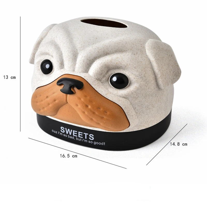 

Tissue Box Cartoon Puppy Storage Box Creative Household Items Car Drawer Kitchen Bathroom Supplies
