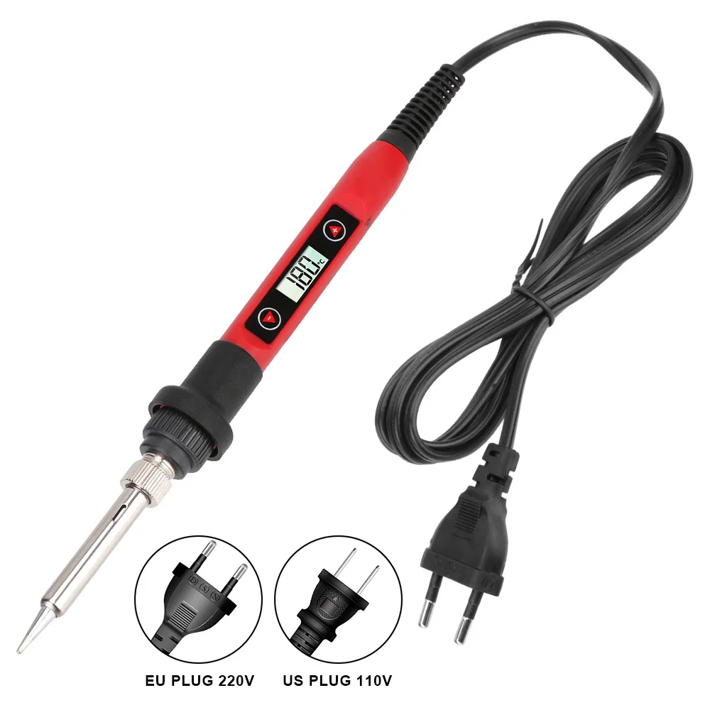 

Adjustable Temperature 60W Electric Soldering Iron Welding Repair Tools Soldering Iron Handle Heat Pencil LCD Display