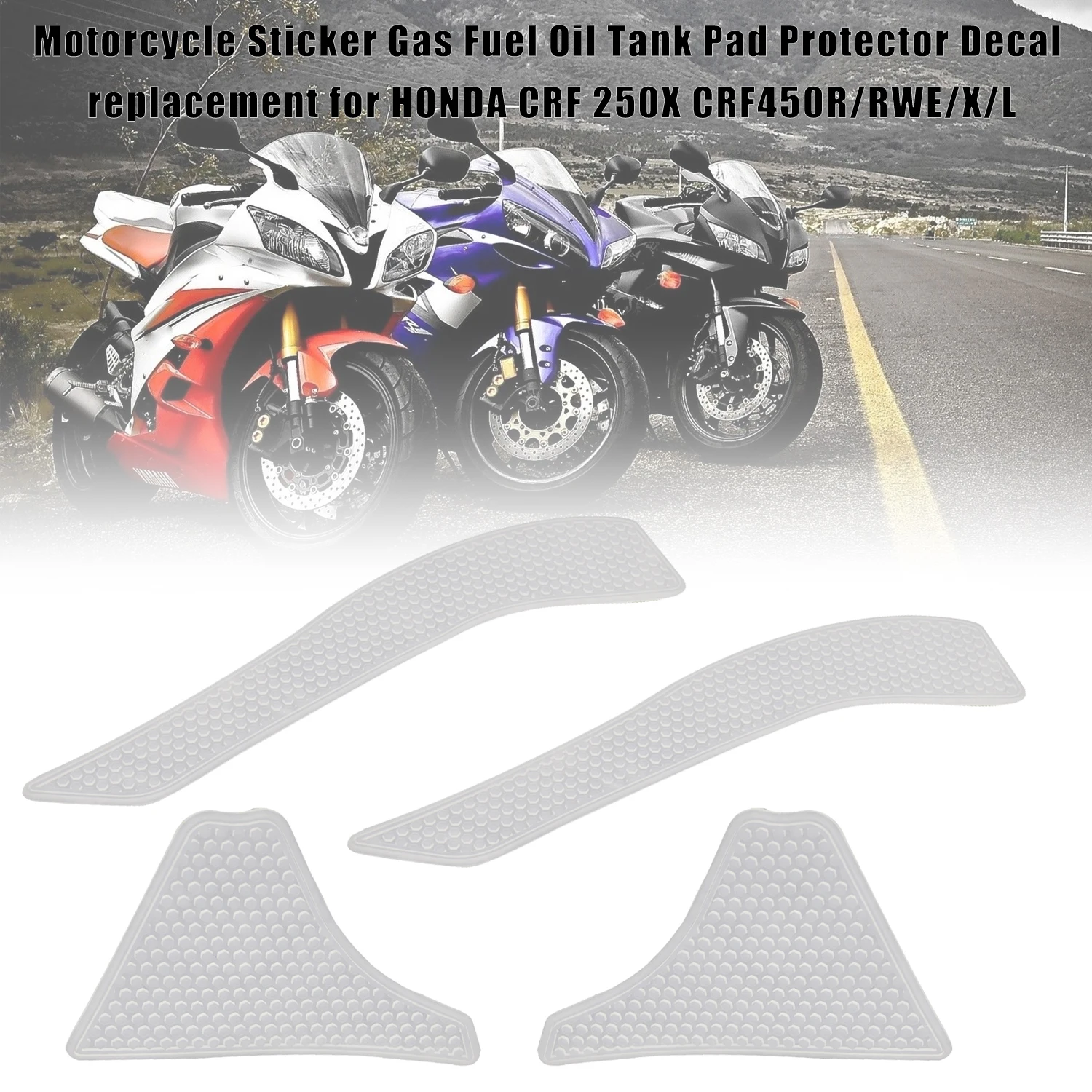 Наклейка на мотоцикл протектор для бака с газовым топливом и маслом наклейка