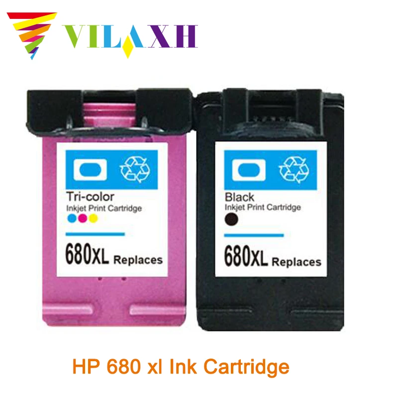 Vilaxh для hp 680 xl чернильный картридж для hp 680 для hp Deskjet 3835 2135 3635 2136 2138 3636 4535 4536 4538 4675 принтер