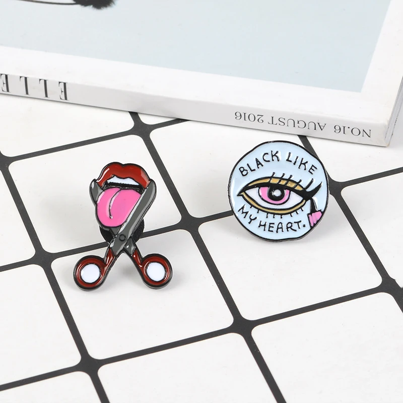 Значок в виде ножниц для мужчин и женщин аксессуары летних сумок шляп рубашек