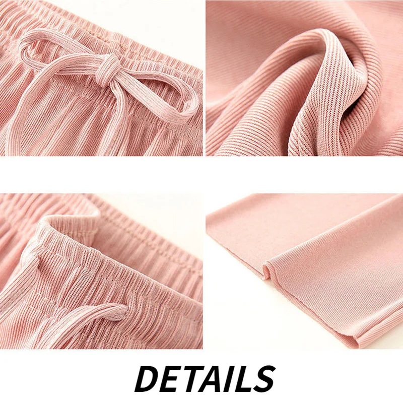 

Casual Pants Women Solid Simple Pink Sweet Summer Loose Fashion Korean Style All-match Harajuku Wide Leg Trousers Ins Streetwear