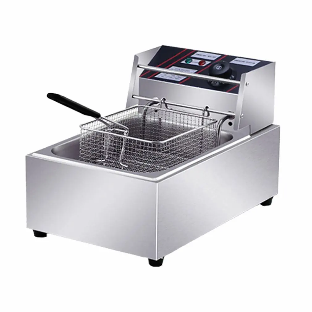 

Electric Deep Fryers Blast Furnace Cylinder Deep Frying Pan Fry Potato Tower Machine With Oil Tank And Basket