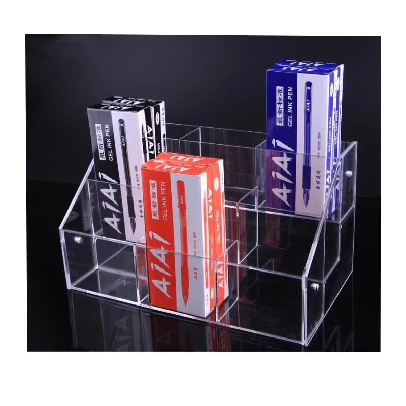 234 layers pen storage rack clear acrylic eyeshadow pencil holder stand colour pen cosmetics lipstick nail polish display box free global shipping