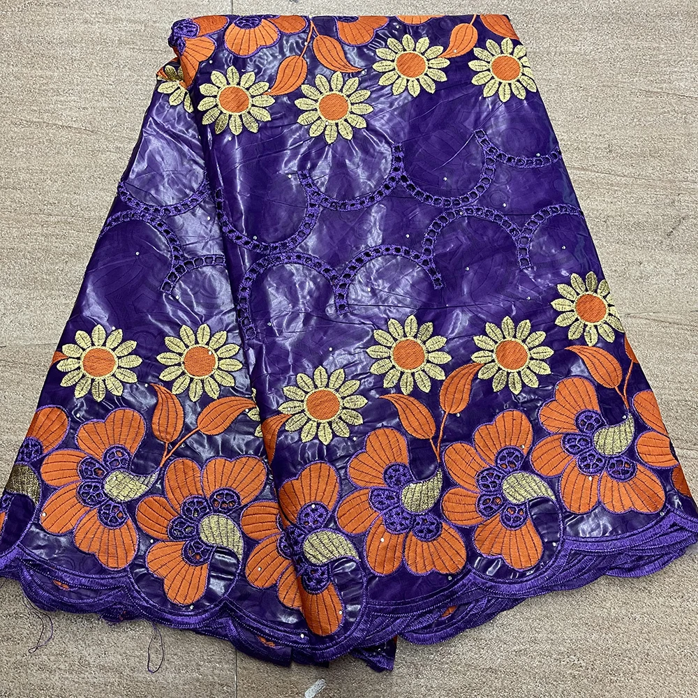 Желтый + синий африканский базин богатая ткань Африканское кружево 2022 новейшая