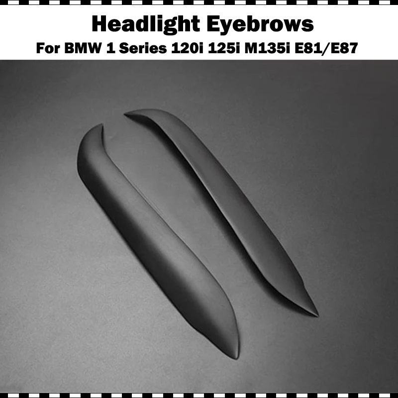 Чехол для передней фары из углеродного волокна BMW 1 серии 120i 125i M135i E87 E81 матовая