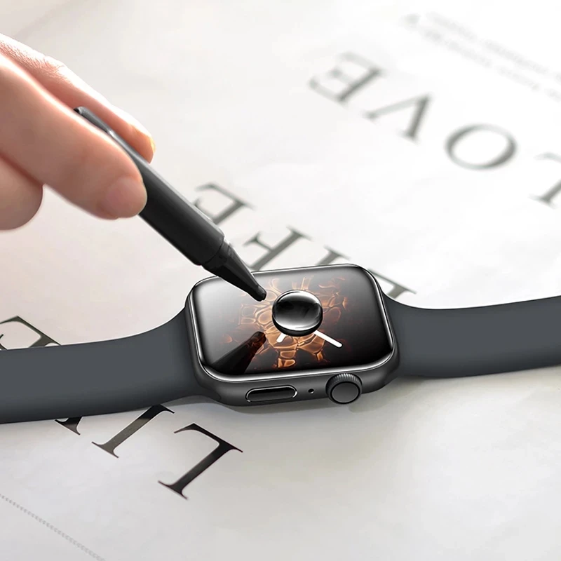 Защитная пленка для экрана прозрачная полная защитная iWatch 4 5 6 7 SE 40 мм 44 не