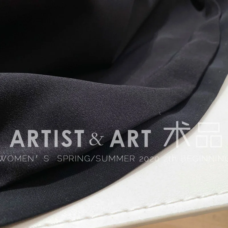 

Svoryxiu 2021 Runway High-End Custom Summer Black Skirt Women's Fashion Lace Up Corset Black Long Skirt