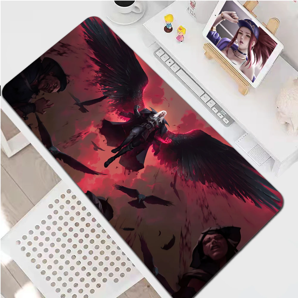 

Large Gaming Mouse Pad Computer Mousepad PC Gamer Mouse Mat Laptop Mausepad League of Legends Swain Carpet Keyboard Mat Desk Pad