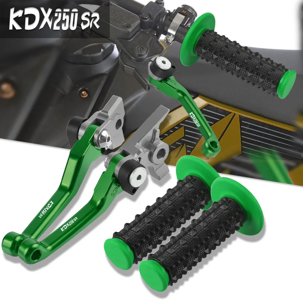 

Dirt Bike Motorcycles Handle grips handlebar grip & Motocross Brake Clutch Lever FOR KAWASAKI KDX250SR KDX250 SR 1992 1993 1994