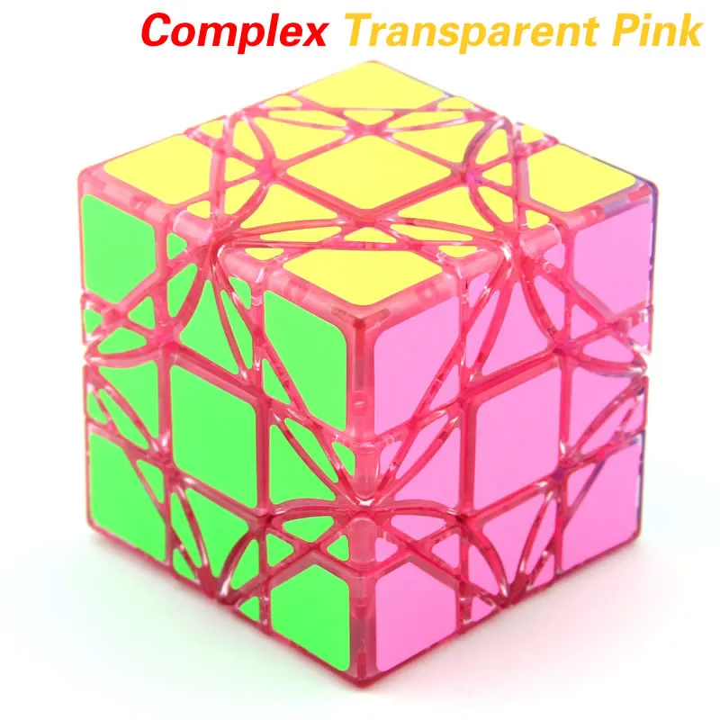 Transparent Pink Fangshi F/S Lim Dreidel супер угол поворота 3x3x3 волшебный куб LimCube угол вращения 3x3 перекос скорость Головоломка Развивающие игрушки - Цвет: Transparent Pink