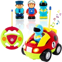 my first cartoon rc race car radio remote control toy for baby beginners rc car toddlers for children gift