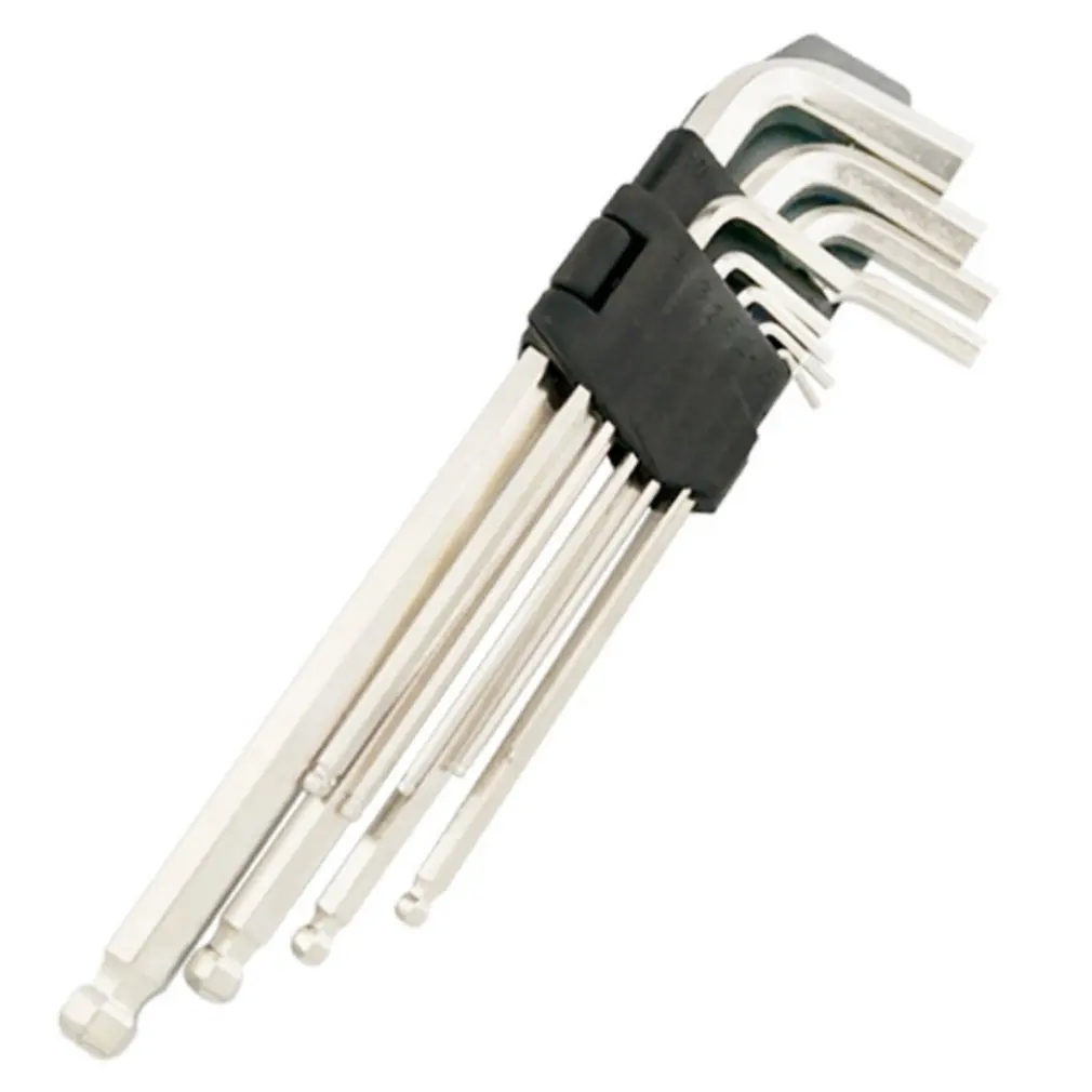 

9PCS Double-End Screwdriver Allen Hexagon Flat Ball Torx Star Head Spanner Key Set Hand Tools