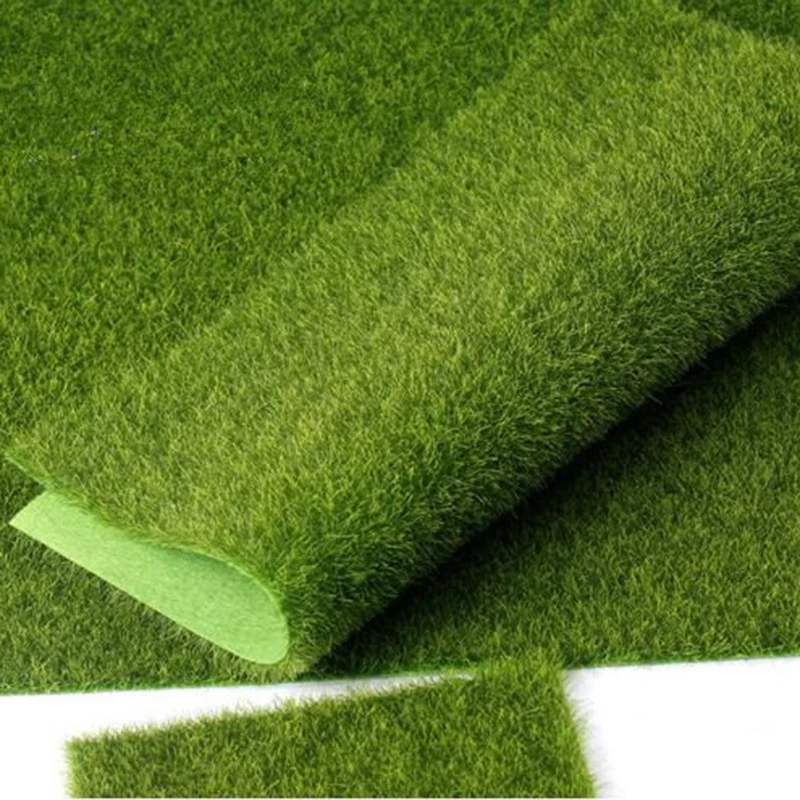 5 шт. недорогая искусственная трава из жесткого пластика с изображением завод по