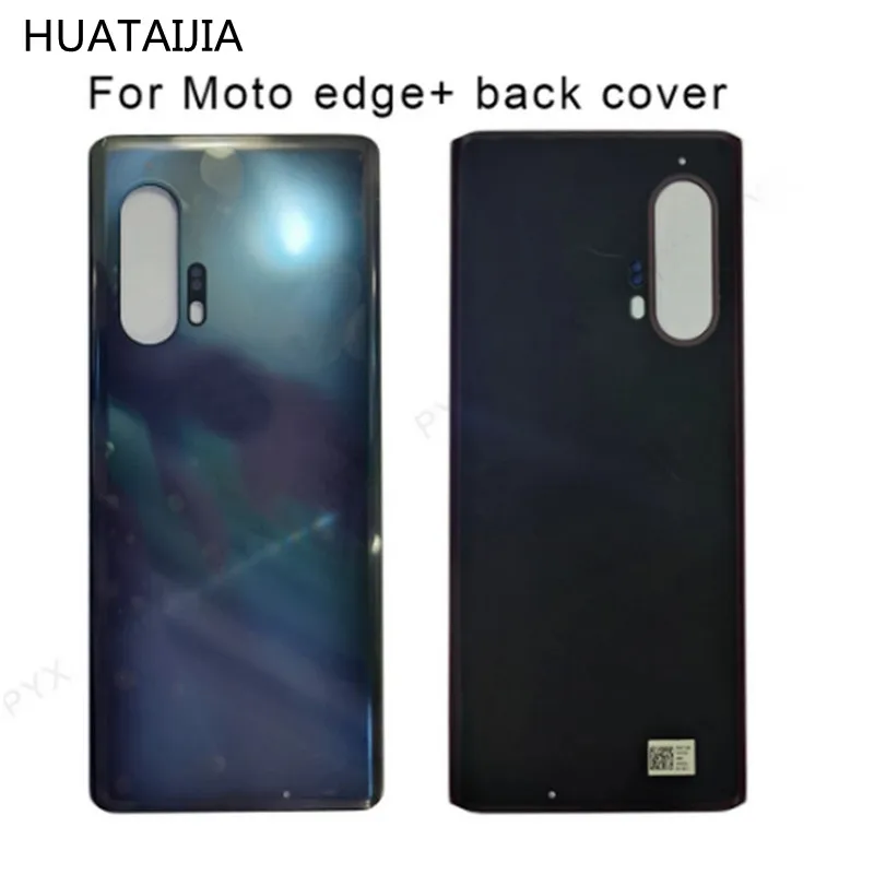 Funda trasera de bater&iacute;a para Motorola Edge +, carcasa de cristal Original para moto, XT2061-3-1