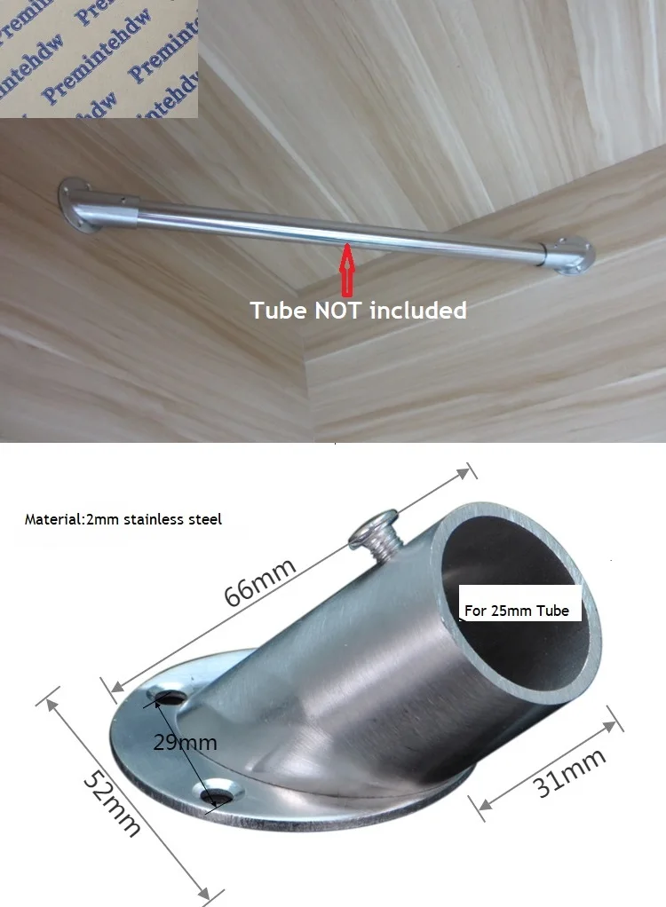 2 шт./лот нержавеющая сталь 1 &quot25 мм трубный стержень 45 градусов диагональный