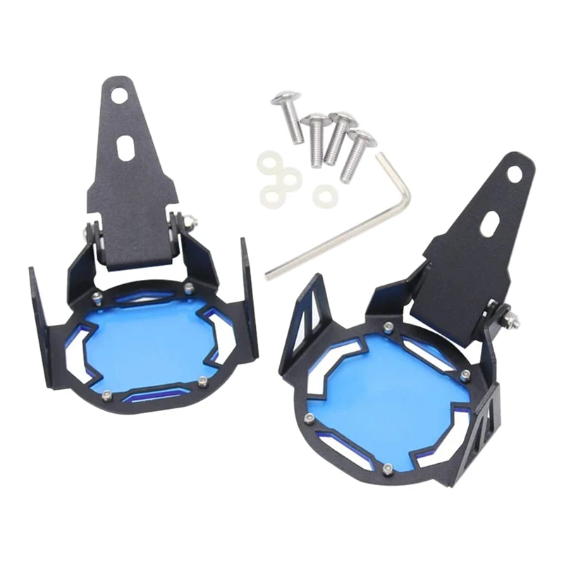 Motorcycle Fog Light Protector Cover Guards For-BMW R1200GS F800GS F700GS F650 K1600 Blue Motorcycle Fog Light Protector Cover Guards For-BMW R1200GS F800GS F700GS F650 K1600 Blue