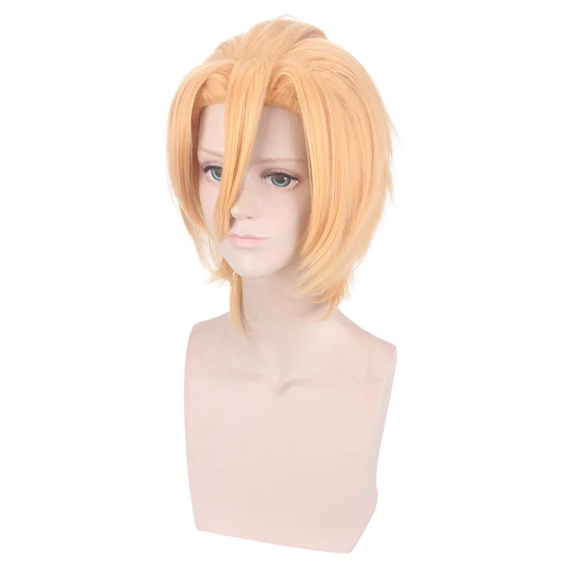 Аниме приключения Джоджо Косплэй парик паннакотта фуго с рисунками и размытыми