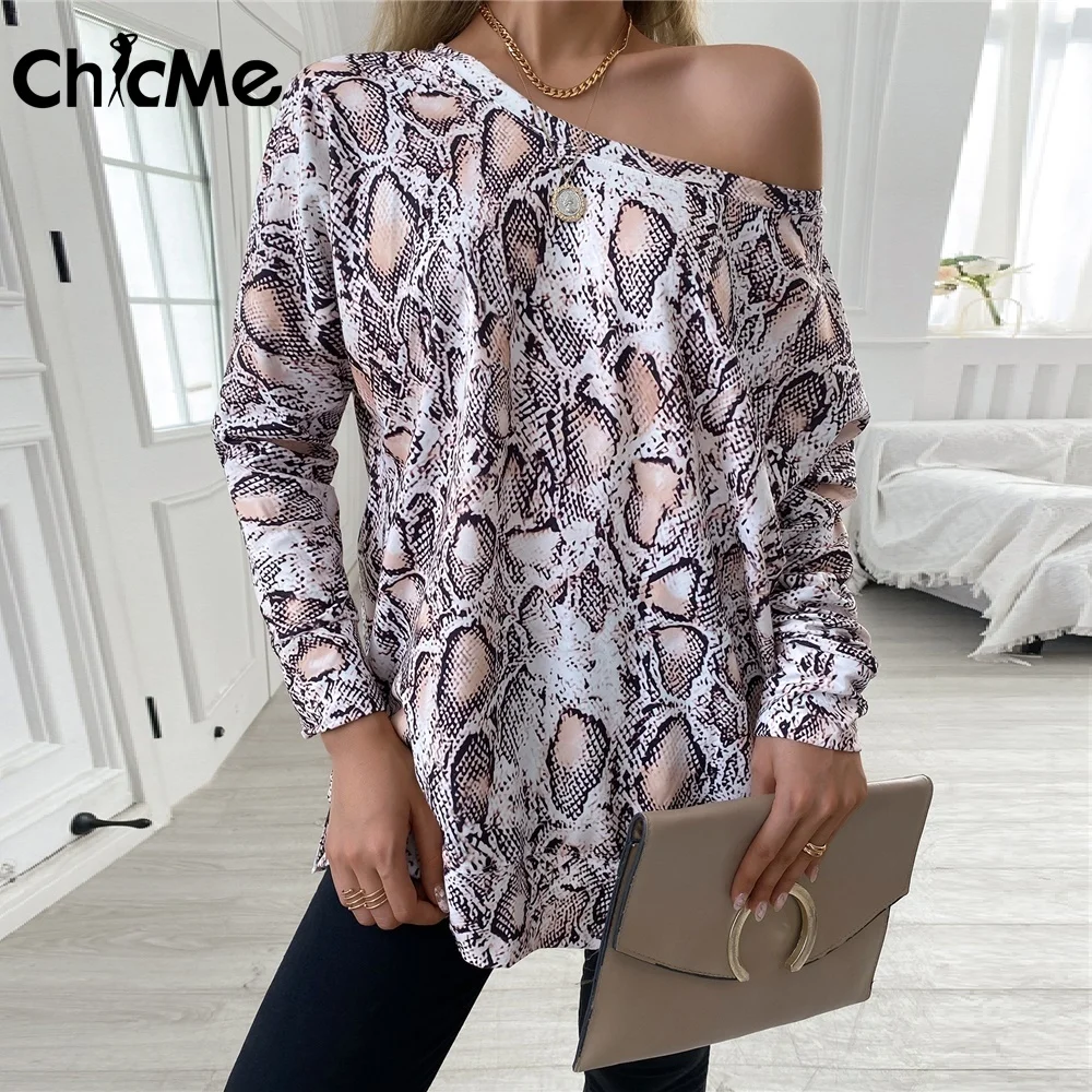 

Chicme Autumn Women Cheetah Print V-neck Long Sleeve Top Casual Leopard Slim Fit Blouse Femme Daily Workwear Office Lady Shirt