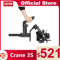 zhiyun official crane 3s ecrane 3s 3 axis handheld gimbal payload 6 5kg for video camera dslr camera stabilizer new arrival