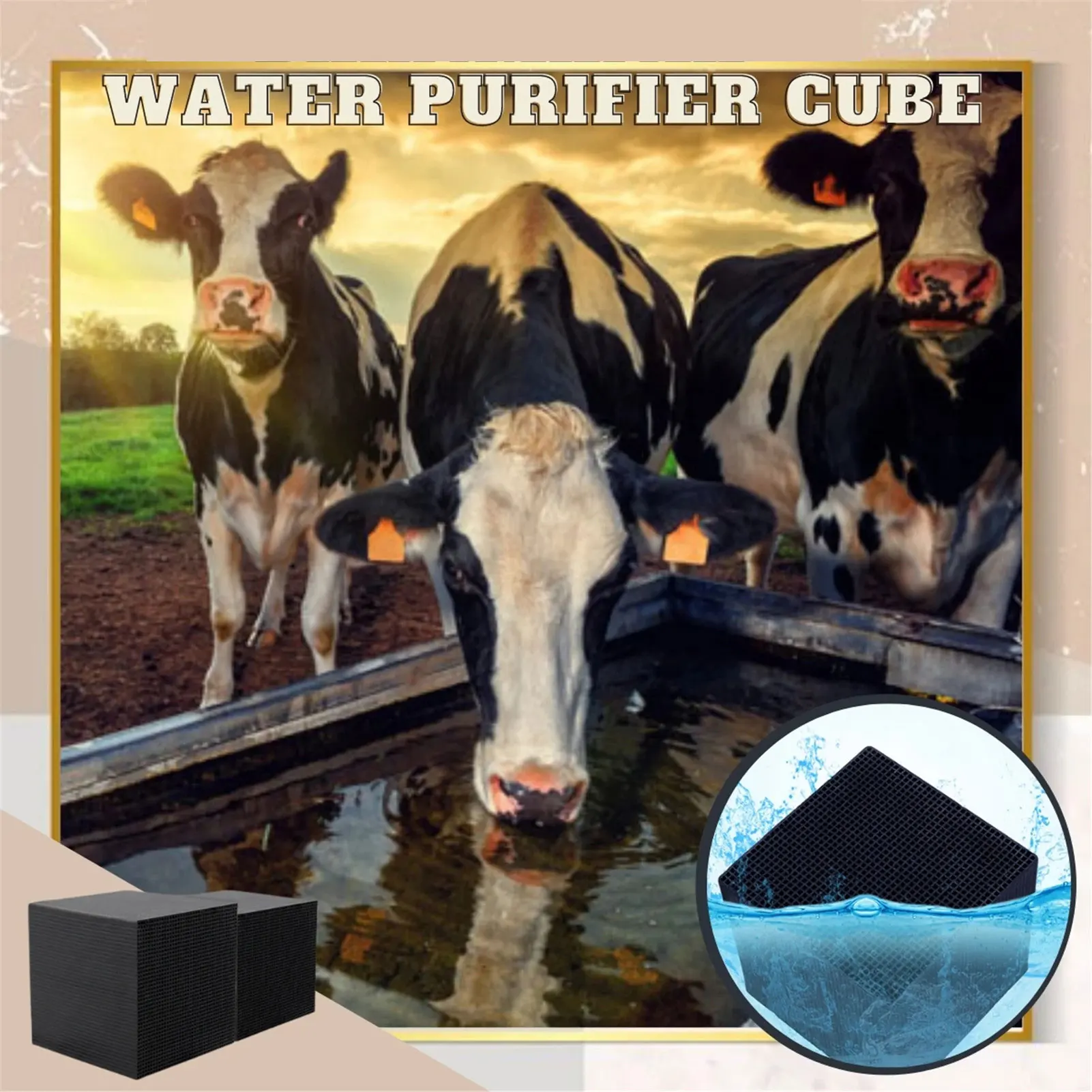 

Newly Water Purifier Cubes Activate Carbon High-Efficiency Water Purification Filter for Water Aquarium Fish Tank