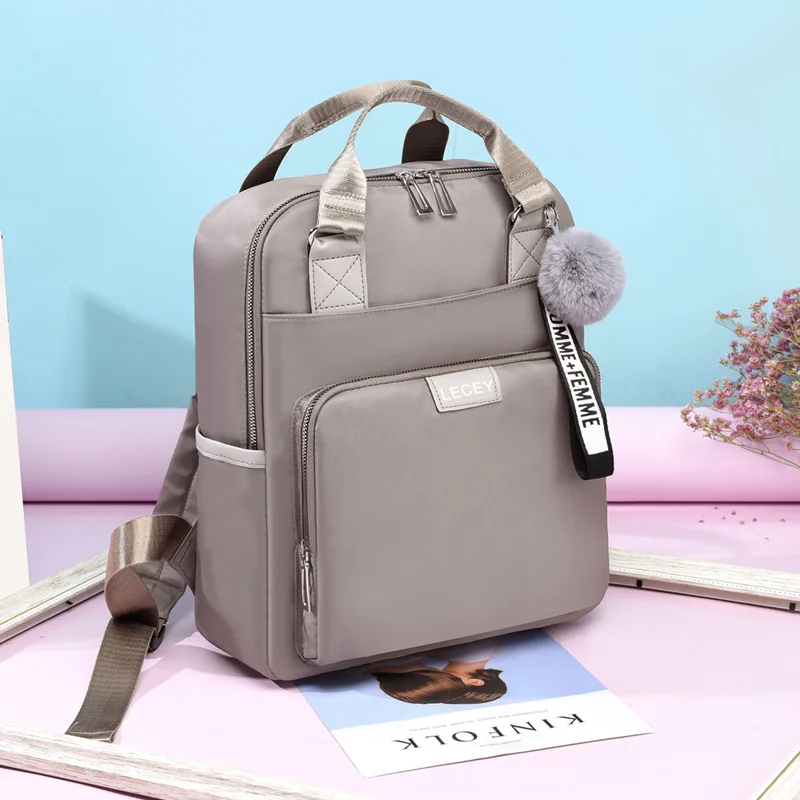 

European and American Leisure Backpack Female 2020 New Korean Outdoor Travel Bag Middle School Students' Backpack