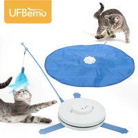 ufbemo cat toy undercover fabric moving mouse feather mascotas pet crazy toy cat teaser automatic interactive toy jouet chat
