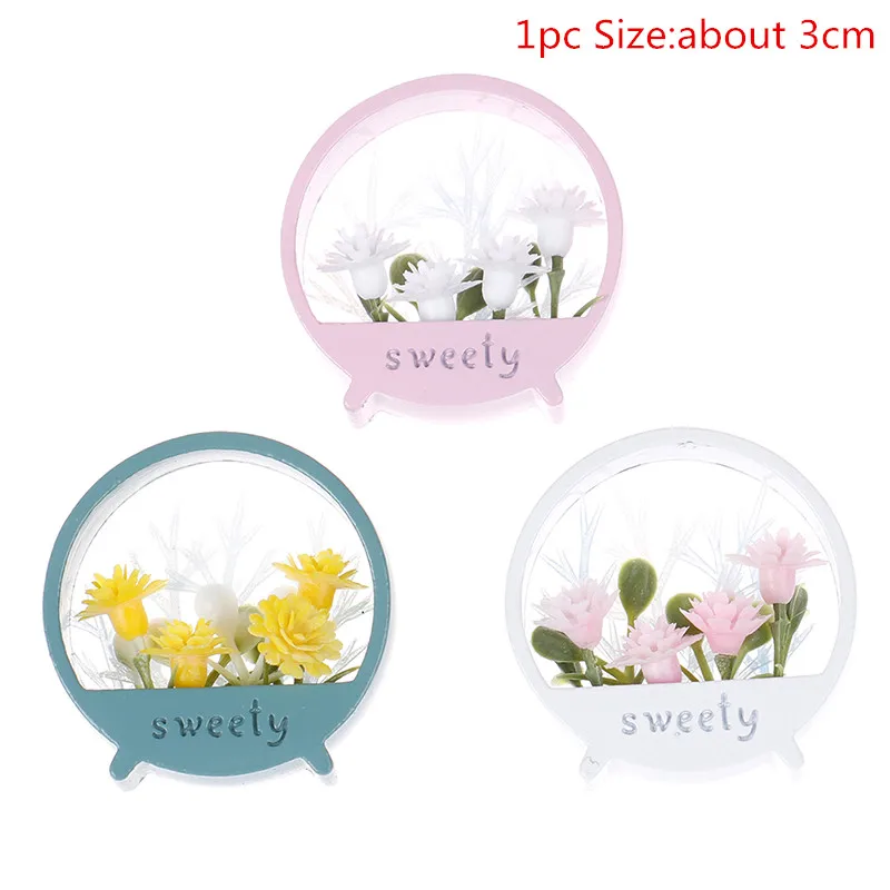 

1 шт. Миниатюрная модель искусственного цветка для кукольного домика, настенные украшения, кукольный домик, декоративное искусство, детская...