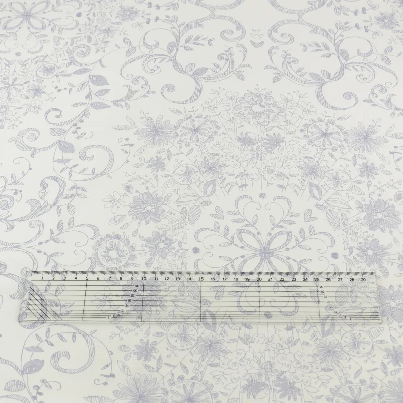 Хлопчатобумажная Ткань Серый Цветочные Лоскутная Швейные Лоскутное Постельные