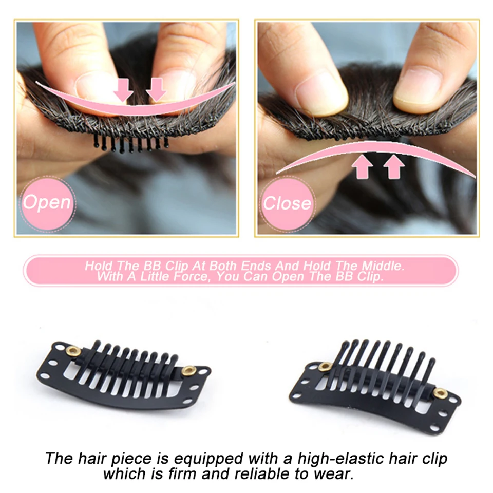 XIYUE Fake Blunt Air Bangs Hair Clip-In Extension Synthetic Fake Fringe Natural False hairpiece For Women Clip In Bangs images - 6