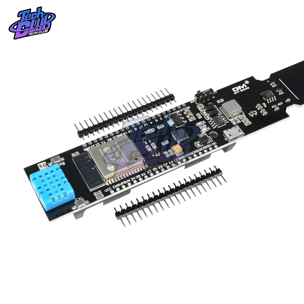 Датчик температуры и влажности почвы ESP32 DHT11 CP2104 WIFI Bluetooth модуль обнаружения 18650