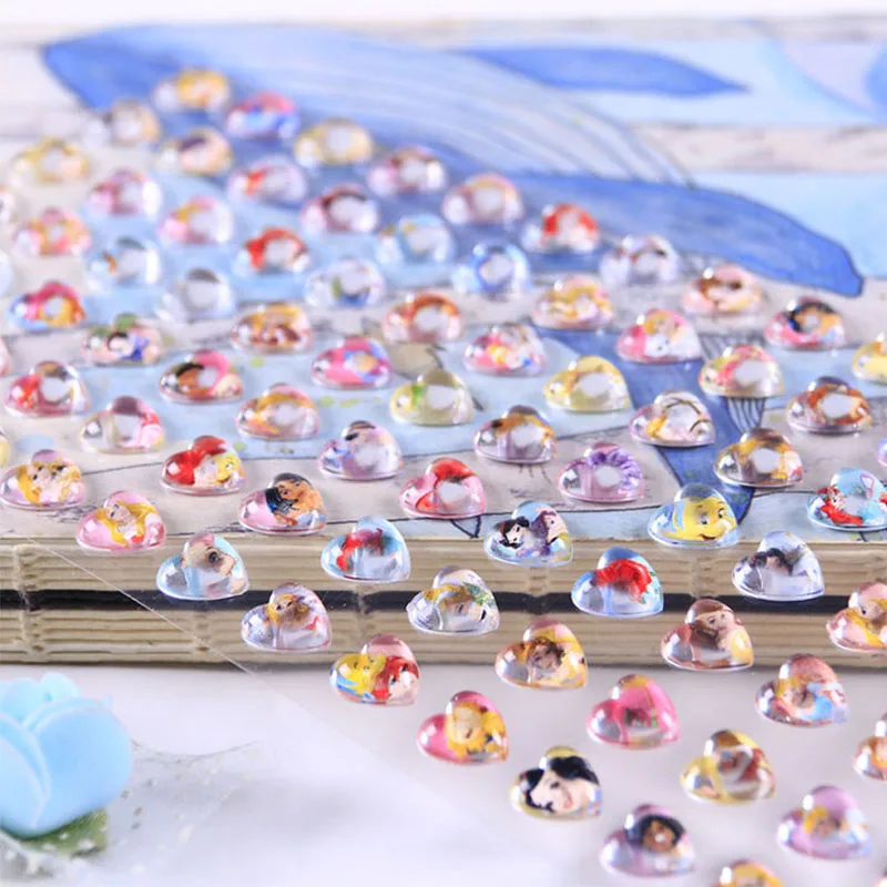 98 единиц/лист 3D Disney наклейки мультфильма Холодное сердце платье принцессы Софии