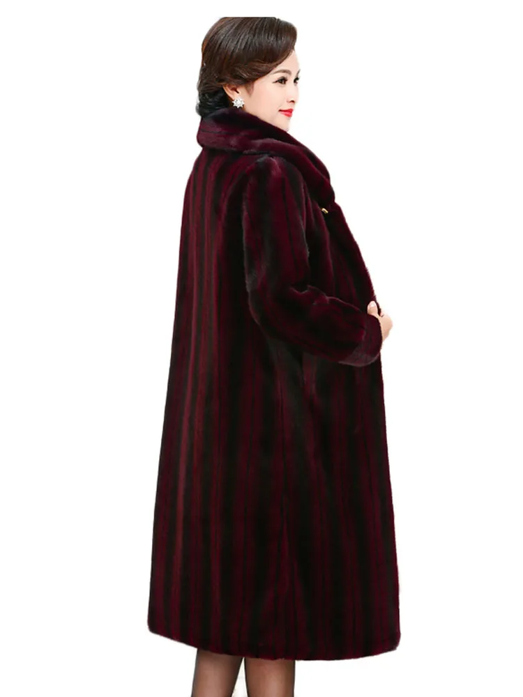 Luxury clothes Shaggy Coat Top Women Clothing Winter Fur Parkas Imitation Mink Outerwear Warm Long Outwear Quality Assurance