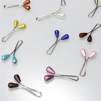 five pc new style hot sale muslim brooches pins hijab pins for women safety scarf pins u shaped needle silk scarf clip