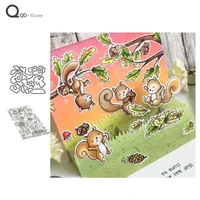 squirrel stamps and dies metal cutting dies for scrapbooking mold cut stencil diy card make mould model craft decoration new