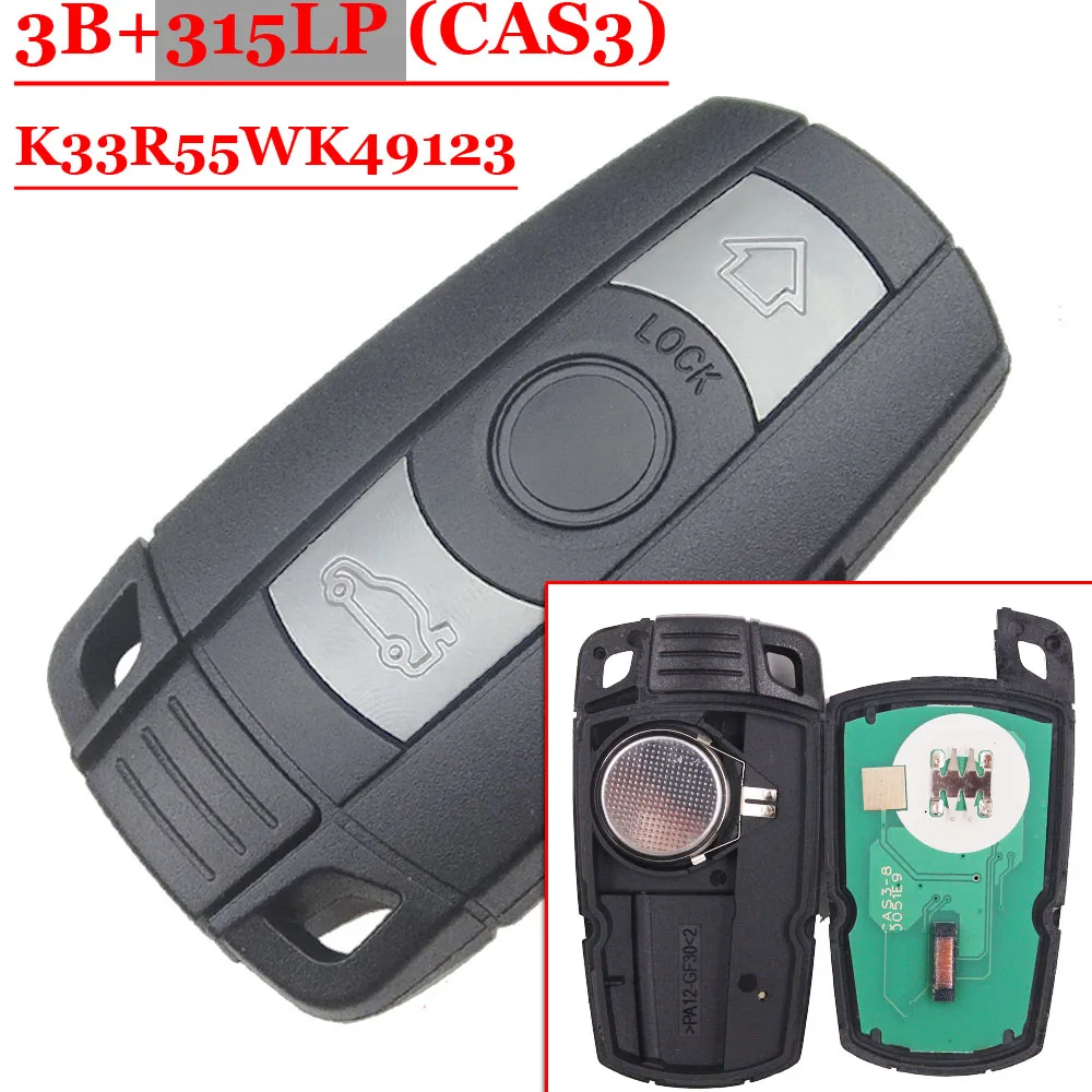 XNRKEY Новый дистанционный Автомобильный ключ брелок карты 315LPMHz ID7944 чип CAS3 система