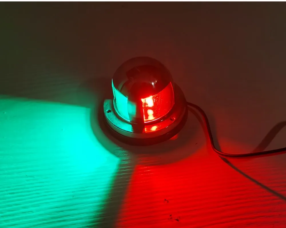 1 шт 12V светодиодный красный зеленый Предупреждение светильник s для яхты