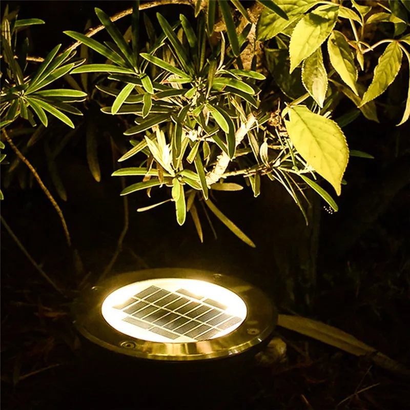 8 LED Solar Floor Light IP67 Waterproof Outdoor Power Underground Lamps For Path Way Garden Terrace Stair Lighting Deco | Освещение