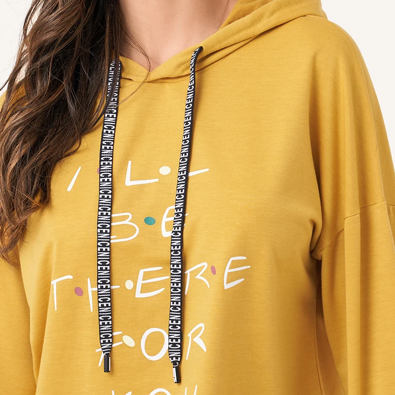 

Women's Hoodies Full Sleeve Hoodie Letter Print Sweatshirt Solid Color Hoodies Women Hoody Female Itself Sudaderas Mujer