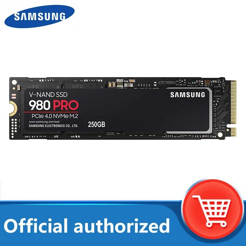 SAMSUNG 980 PRO NVMe SSD 250 ГБ 500 1 ТБ твердотельного жесткого диска M.2 PCIe обеспечивая