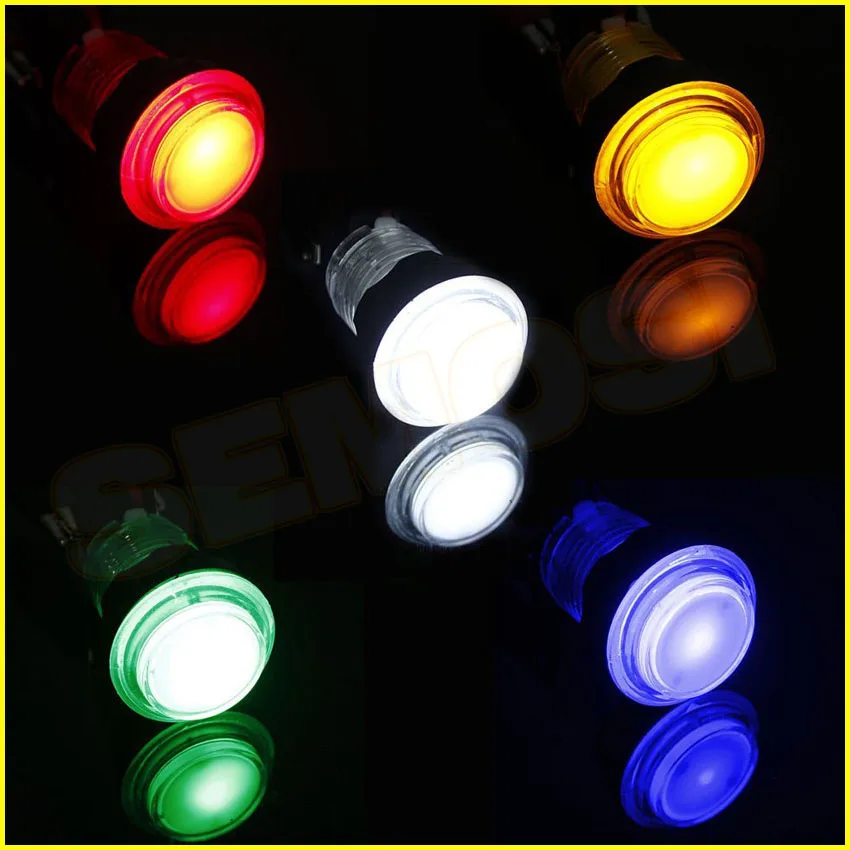 1 шт. светильник светодиодный кнопочный переключатель для аркадных игр (12 В